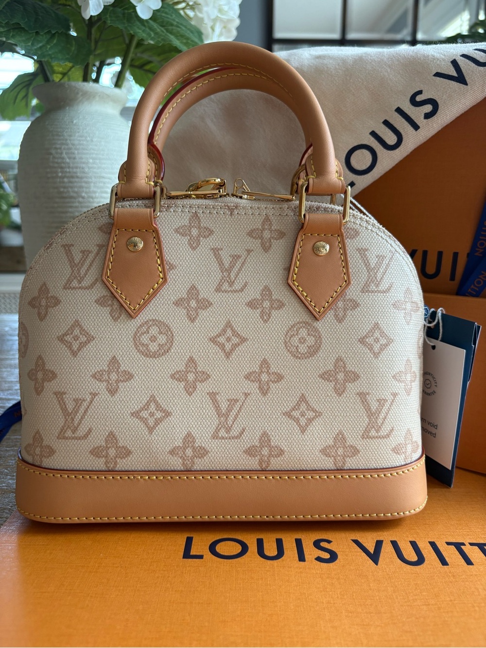 Louis Vuitton Alma BB Monogram Origine Lin 130th Anniversary limited edition NIB - Picture 6 of 16